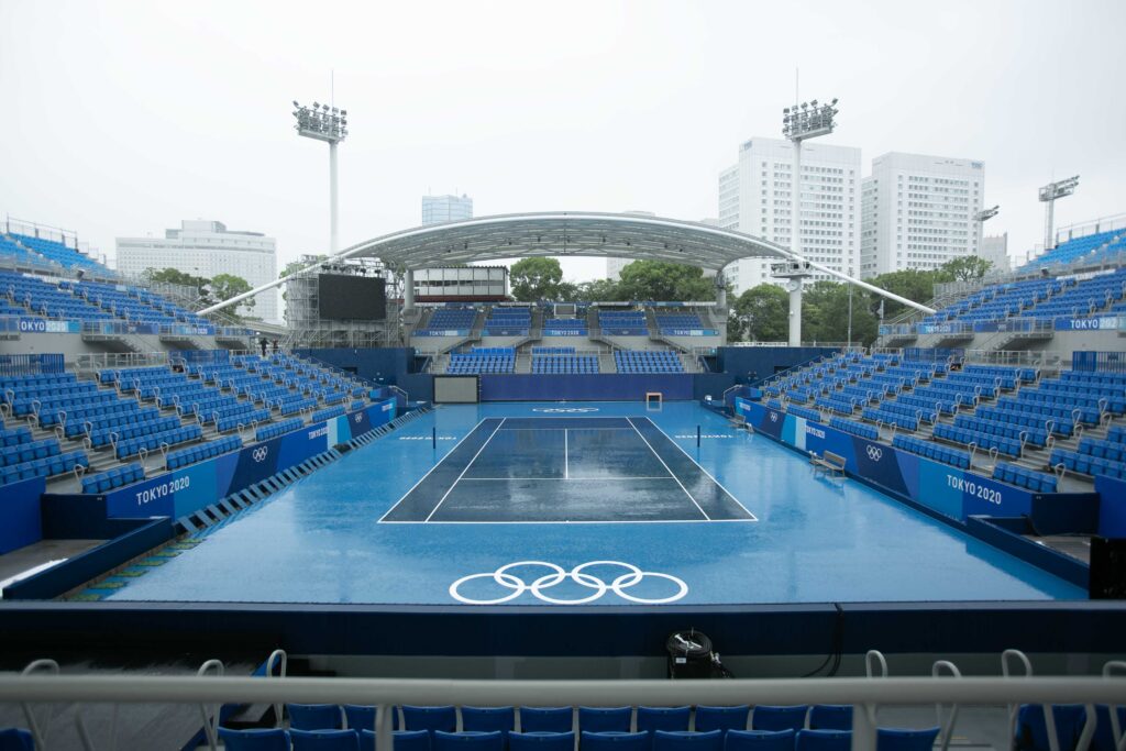 東京オリンピック・パラリンピック競技大会会場仮設観客席整備業務　有明テニスの森